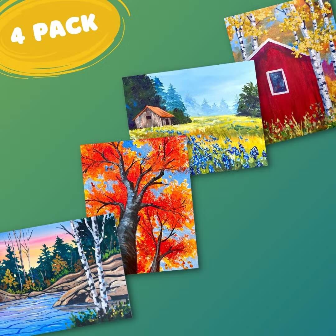 Autumn Leaves Bundle Painting to Gogh