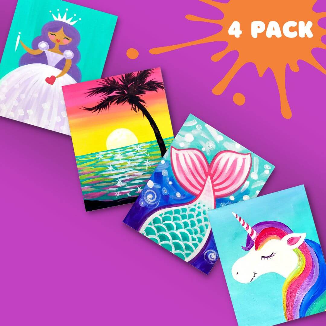 Magic Sparkle Kids Acrylic Painting Bundle Painting to Gogh