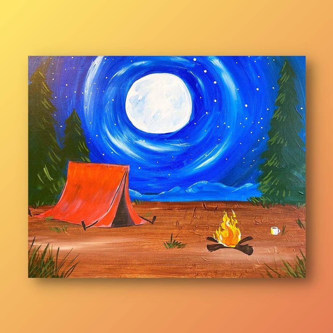 Camping Under The Stars Painting Kit - Main Image