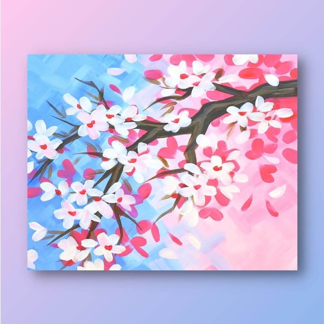 How to Paint a Cherry Tree with Cooking Paper