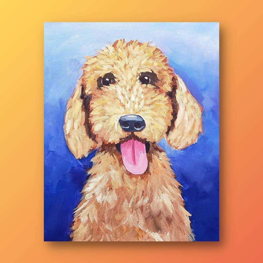 Goldendoodle painting sales