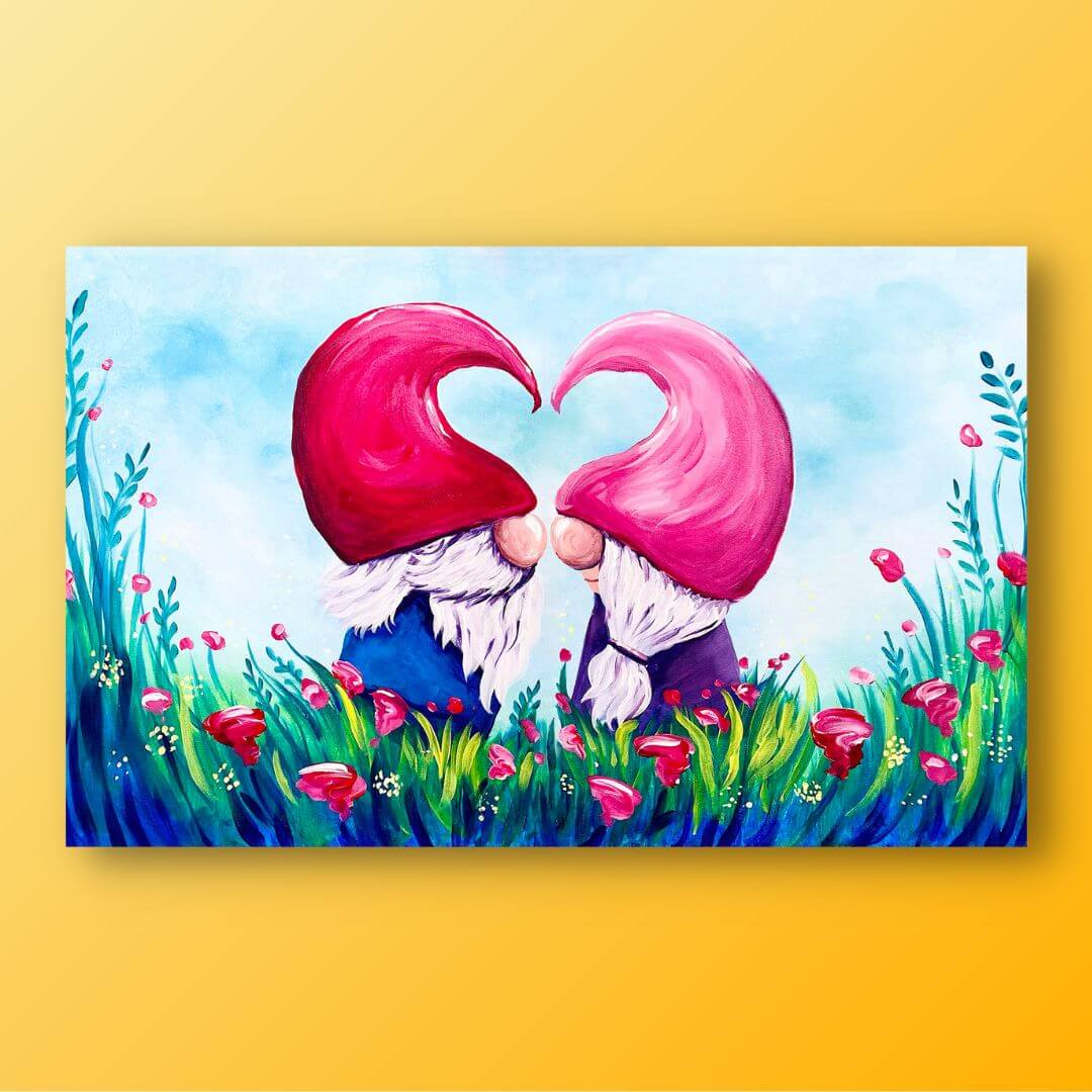 I Love You Gnome Matter What Painting Kit Painting to Gogh