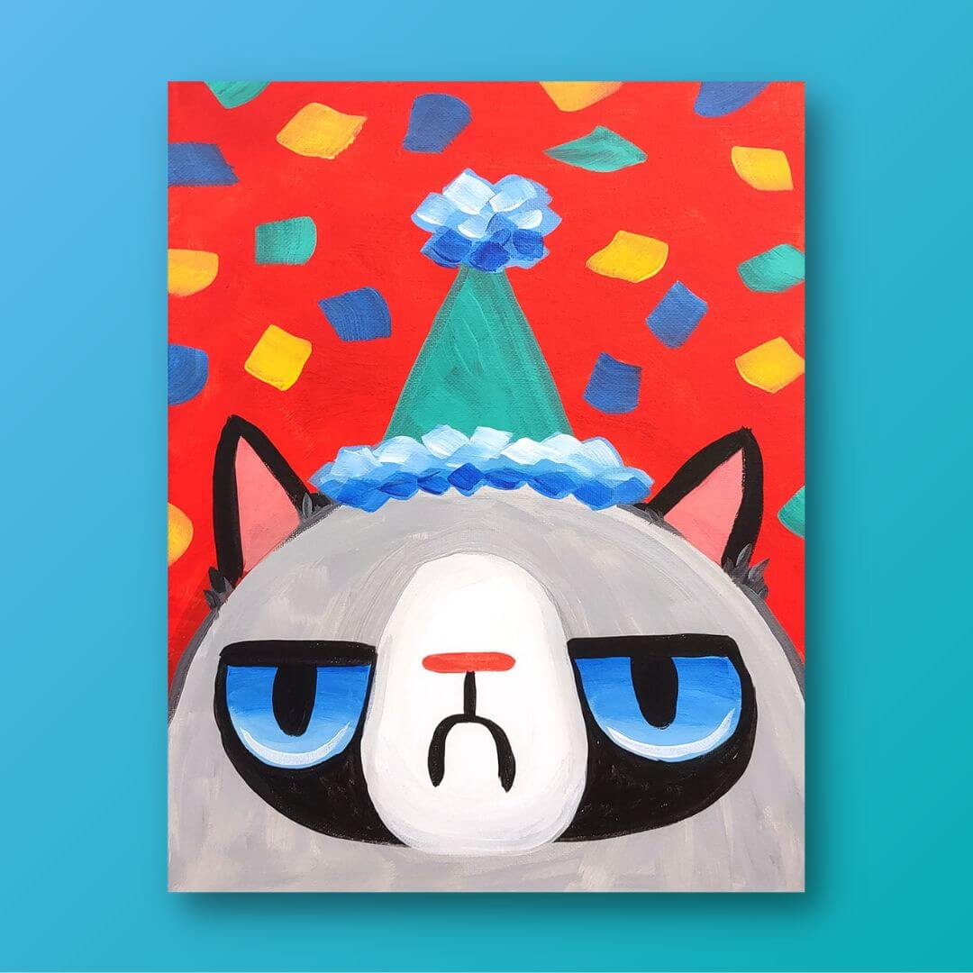 Life of The Party Kids Art Kit & Painting Tutorial Painting to Gogh