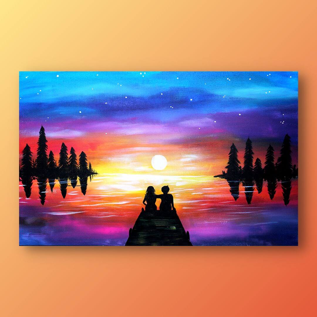 My Favorite Place Is Next To You Painting Tutorial Painting to Gogh