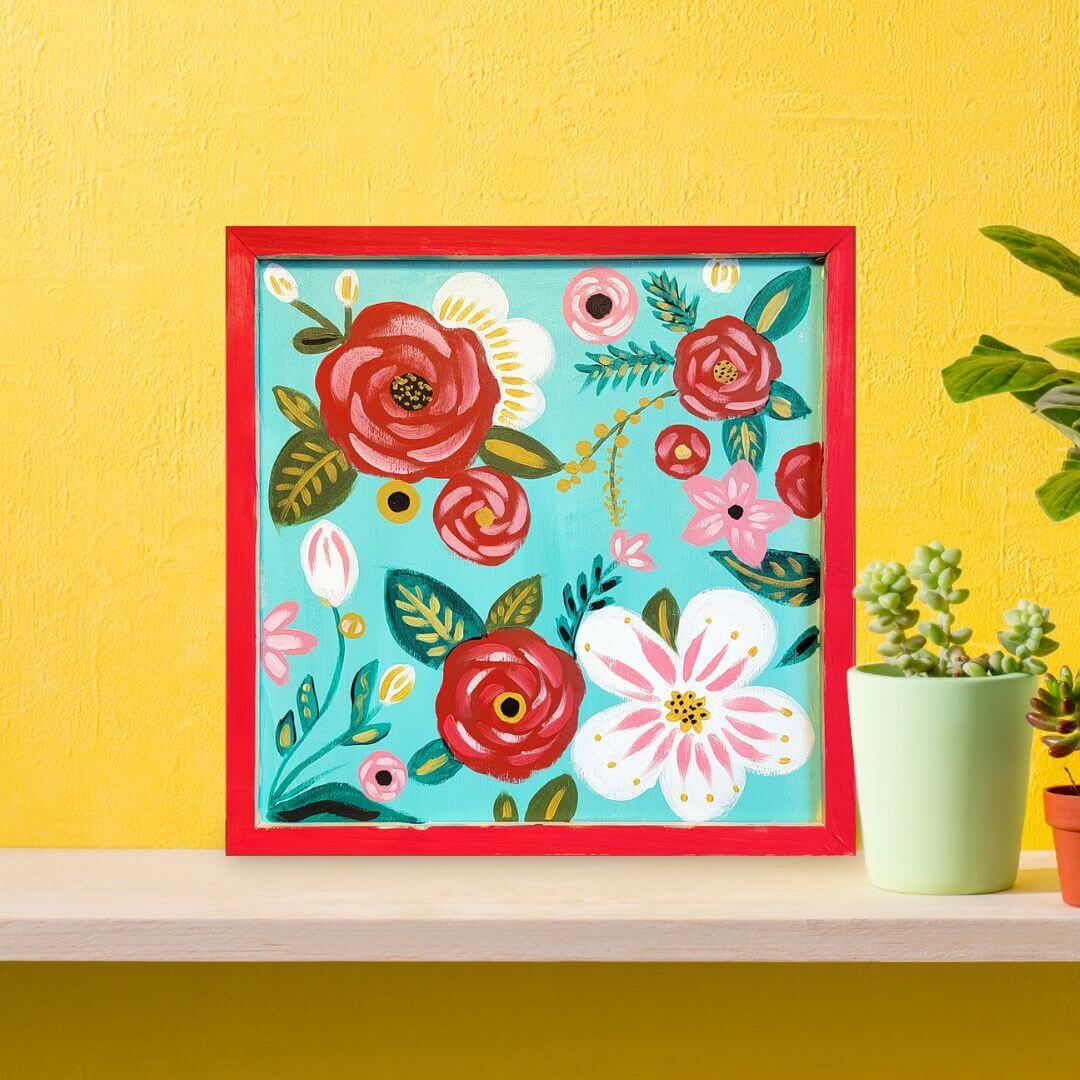 Parisian Garden Party Wood Sign Kit Painting to Gogh