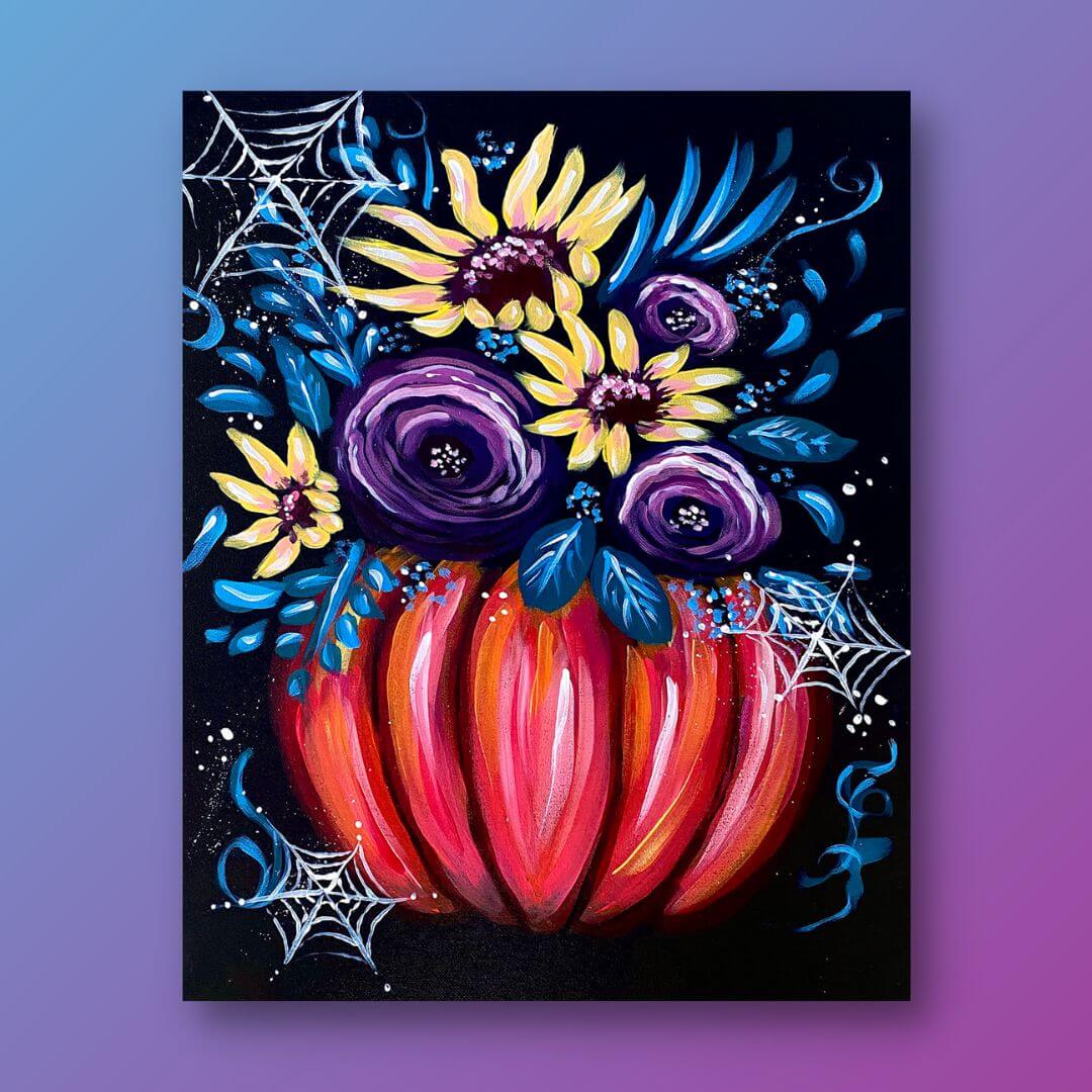 Sweet \u0026 Spooky Pumpkin Painting Kit Video Only ($14.99), image size:1080x1080