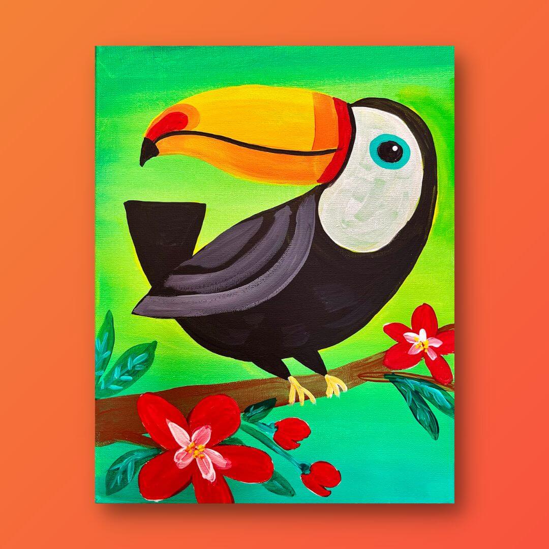 Tropical Toucan Kids Painting Kit – Painting to Gogh