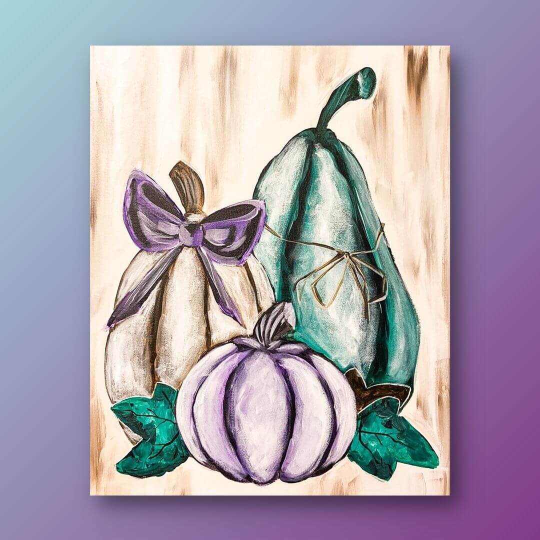 Weathered Pumpkins Painting Kit Painting to Gogh