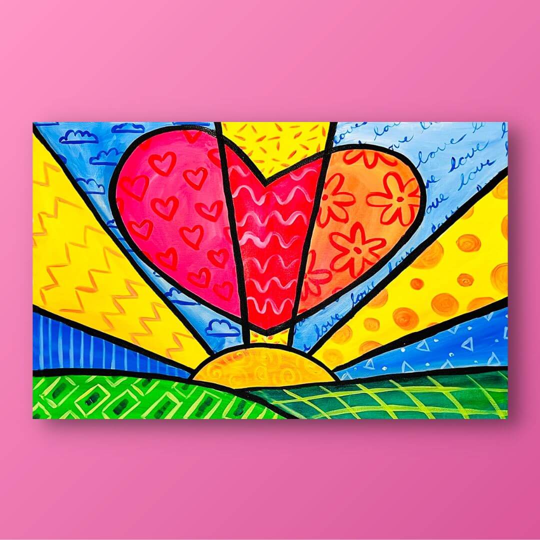 You Make My Heart Go Pop Painting Kit Date Night / Date Night Refill Kit ($49.98), image size:1080x1080