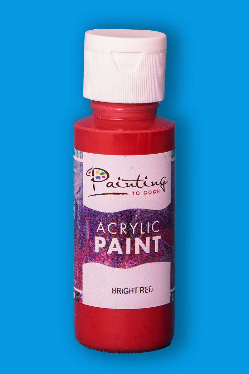 Acrylic Paint - Bright Red - 2 OZ