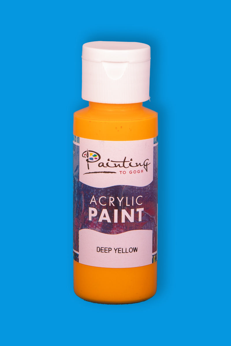 Acrylic Paint - Deep Yellow - 2 OZ
