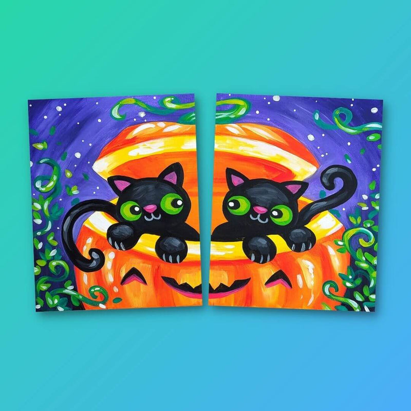 Cat-o-lantern Cuties