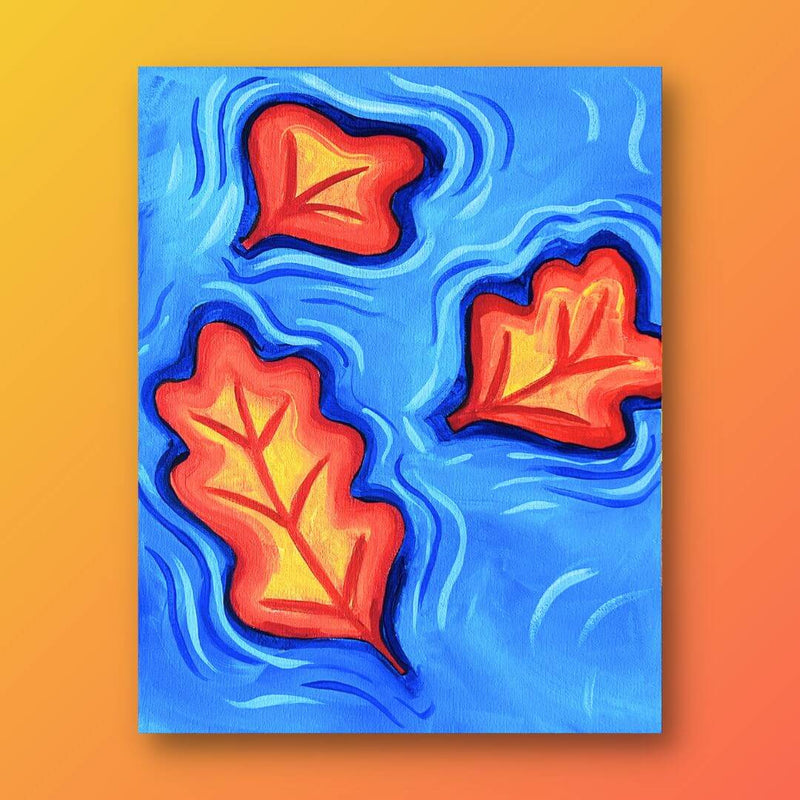 Floating Fall Leaves