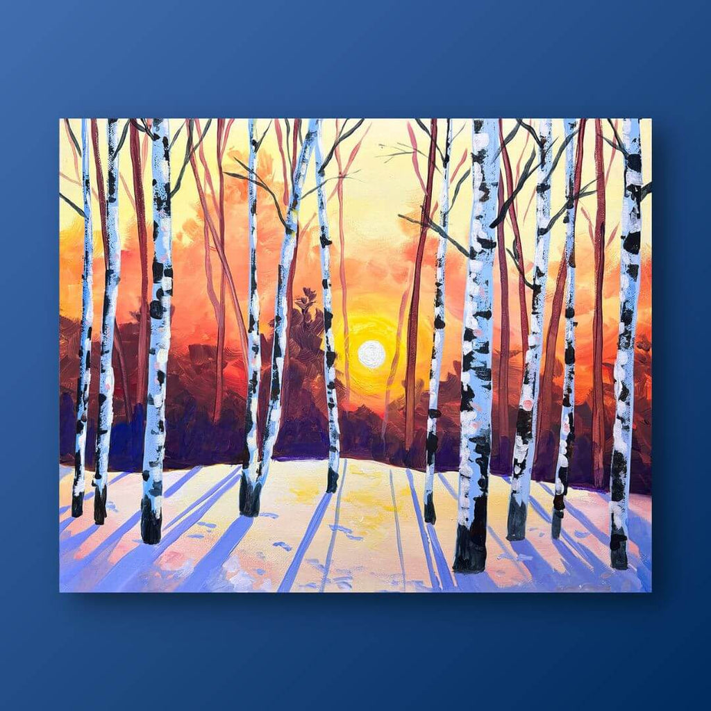 Frosted Sunbeams Painting Kit Painting to Gogh