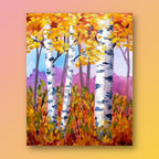 Golden Birch Trees
