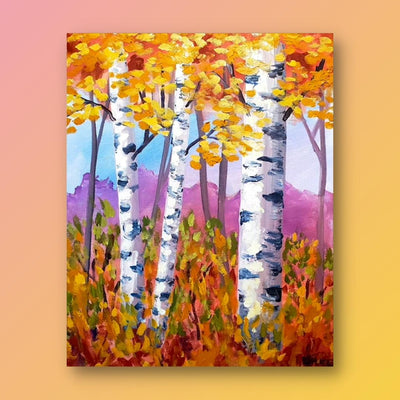 Golden Birch Trees