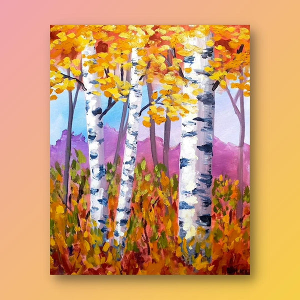 Golden Birch Trees