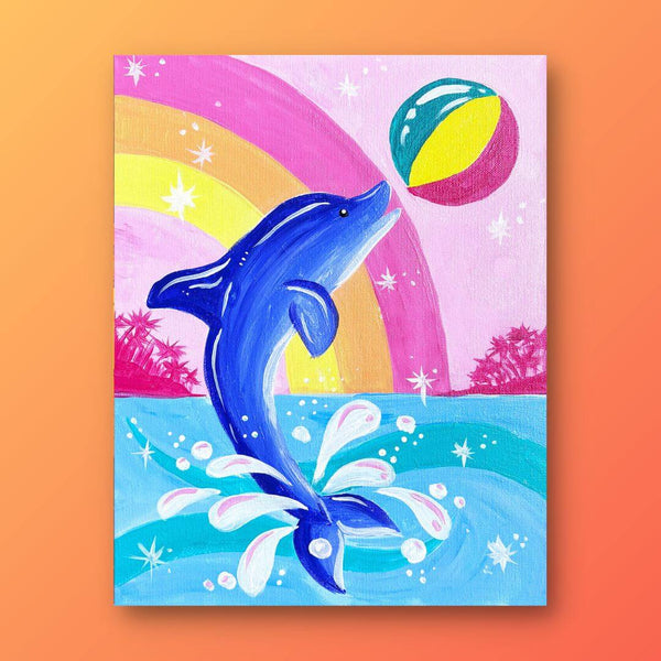 Playful Dolphin Kids Painting Kit