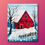 Snowy Hayloft