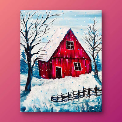 Snowy Hayloft