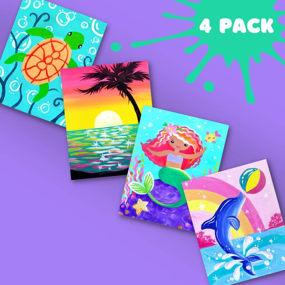 Tropical Waves Acrylic Painting Bundle – Painting to Gogh
