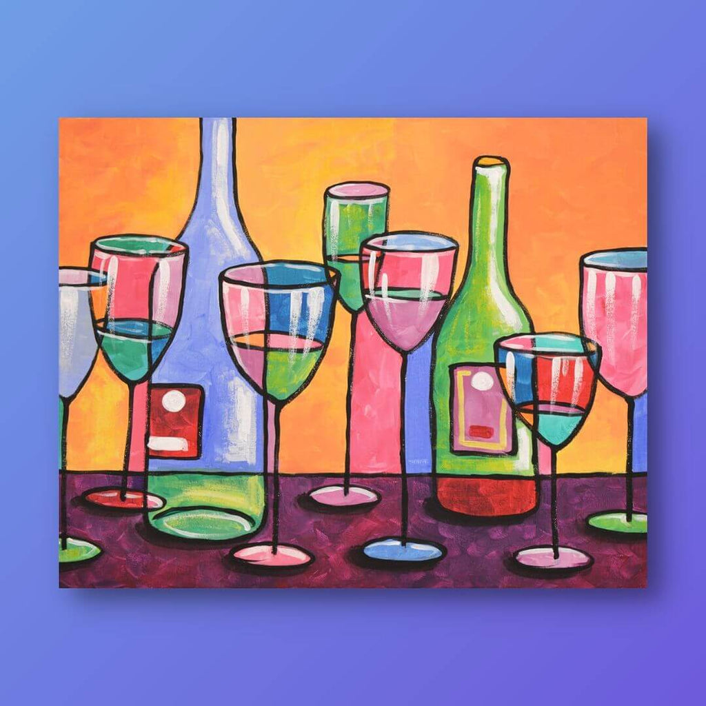 Paint Party Supply Pack - Friends and Wine