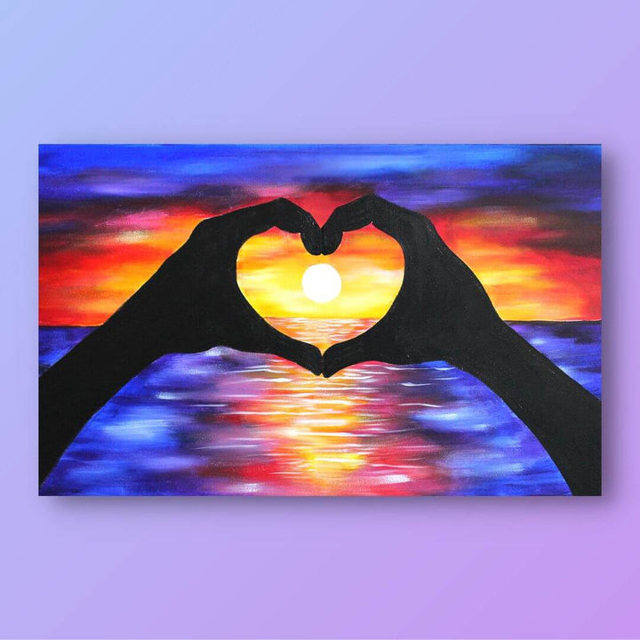 Easy Heart Paintings DIY Abstract Heart Painting And A Fun Paint Party
