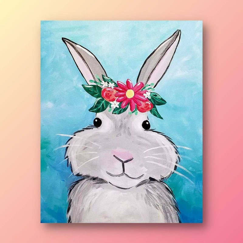 Bunny with Flowers