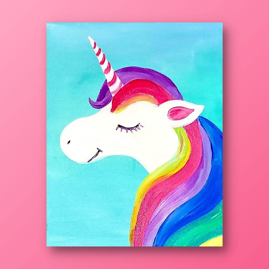 Kid-friendly Learn to Paint Kit Painting Kit With Full Video Tutorial and  Supplies Unicorn DIY Painting Kit 