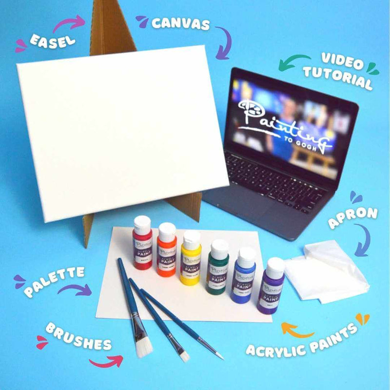 Art Kit for Junior's Art Classes - Beginner Level - Rang De Studio