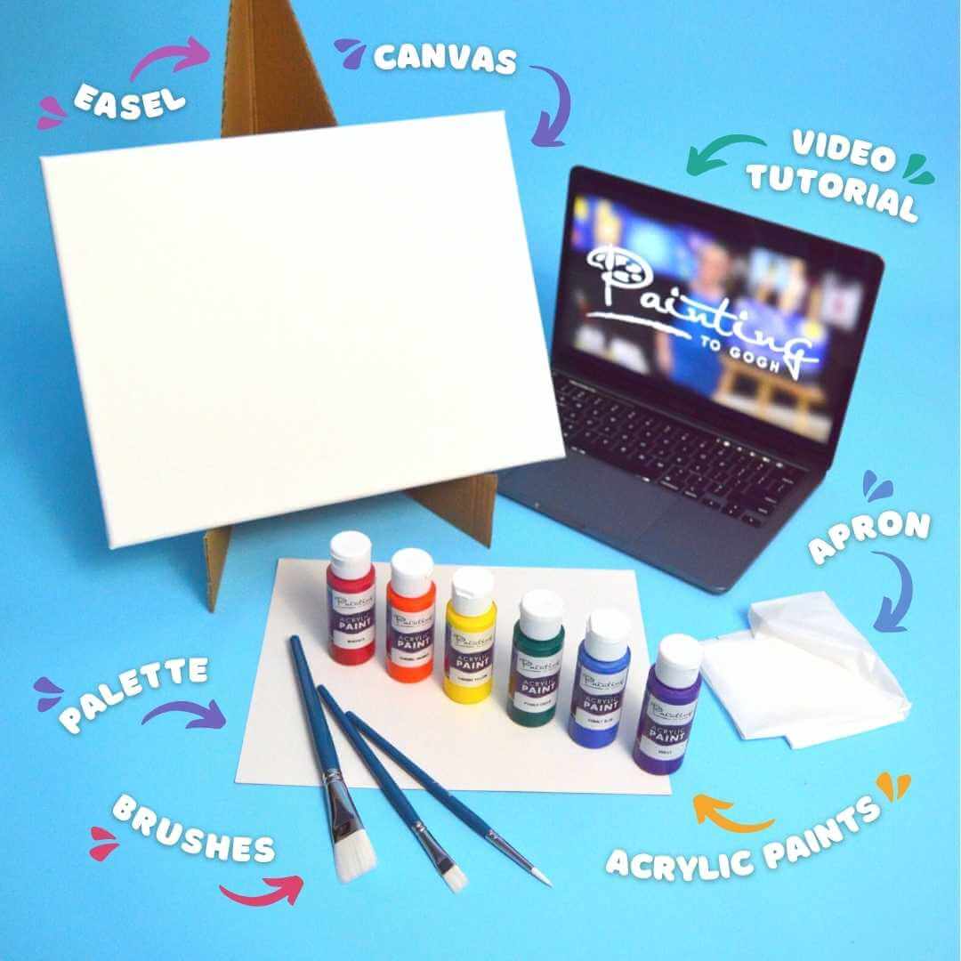 Paint Kit - Reflections Acrylic Painting Kit & Video Lesson