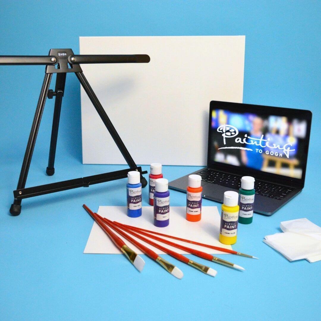 Paint Kit - Starry Night Gazer Acrylic Painting Kit & Video Lesson