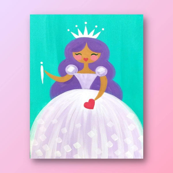 Purple Princess Kids Art Kit & Painting Tutorial Jr. Refill Kit ($24.99)